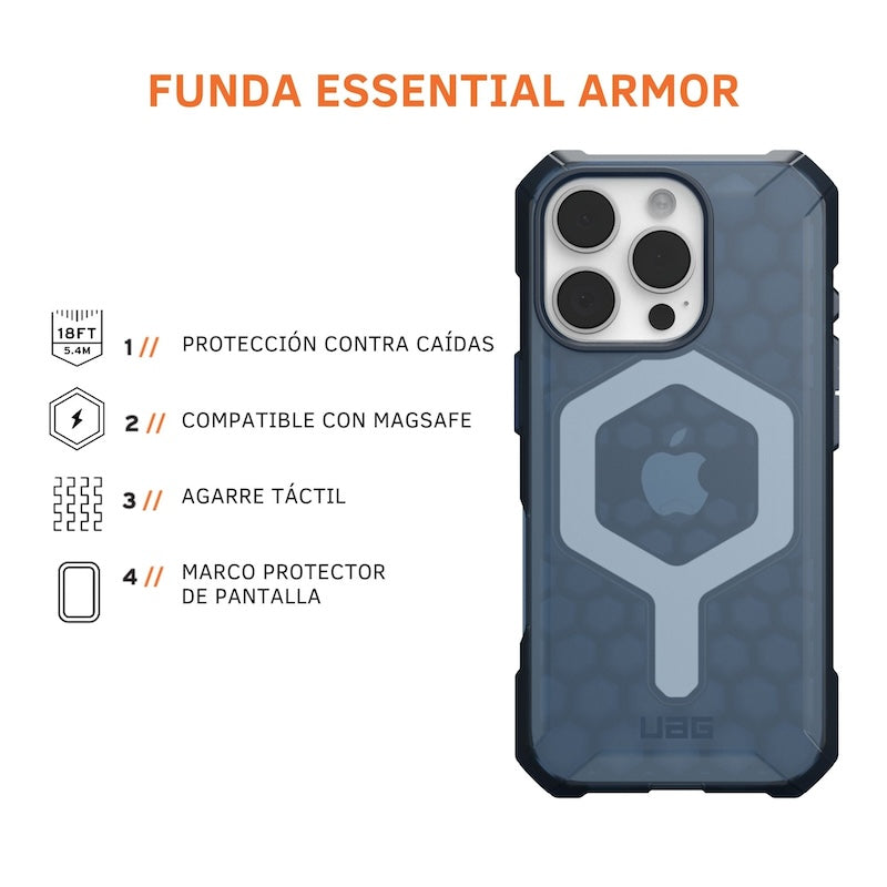 CASE UAG ESSENTIAL ARMOR IPH 16 PR BLU