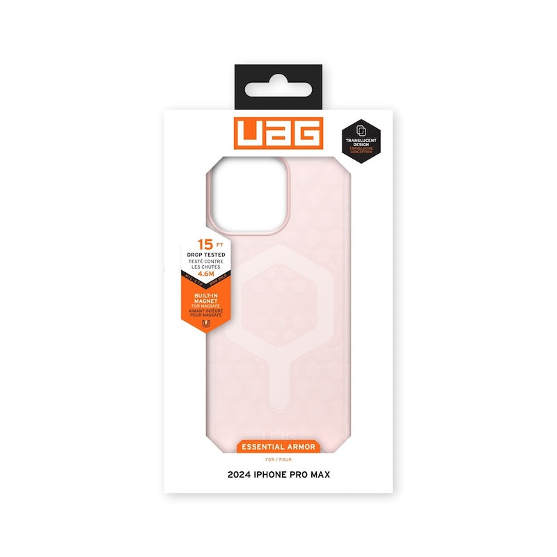 CASE UAG ESSENTIAL ARMOR IPH 16 PM PNK