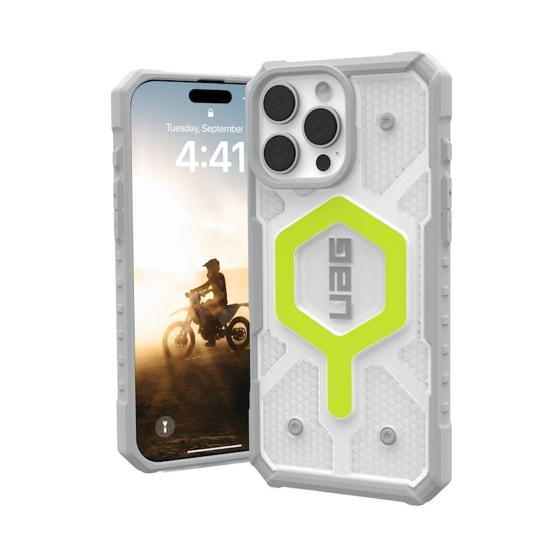 CASE UAG PATHFINDER CLEAR MAGSAFE IPHONE 16 PRO MAX  NEON