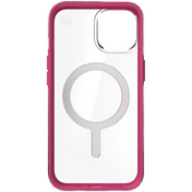 Case SPECK PRESIDIO PERFECT CLEAR GEOMS Para iPhone 14 Pro - Fucsia/Transparente