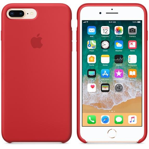 Case de Silicona Apple Para iPhone 7/8 Plus - Rojo