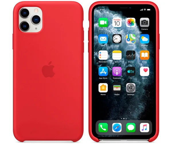 Case de Silicona Apple Para iPhone 11 Pro Max - Rojo