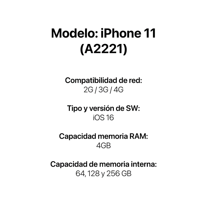 iPhone 11 64 GB Blanco