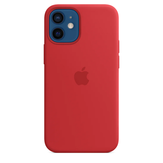 Case de silicona con MagSafe Para iPhone 12 mini - Rojo