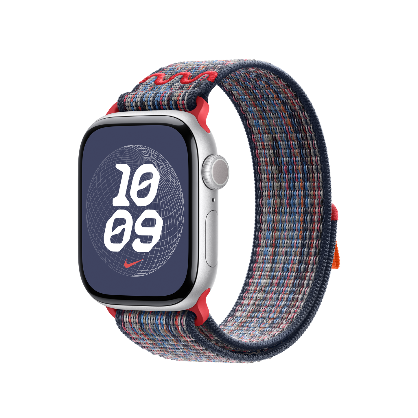 Correa loop deportiva Nike azul/roja para caja de 40 mm