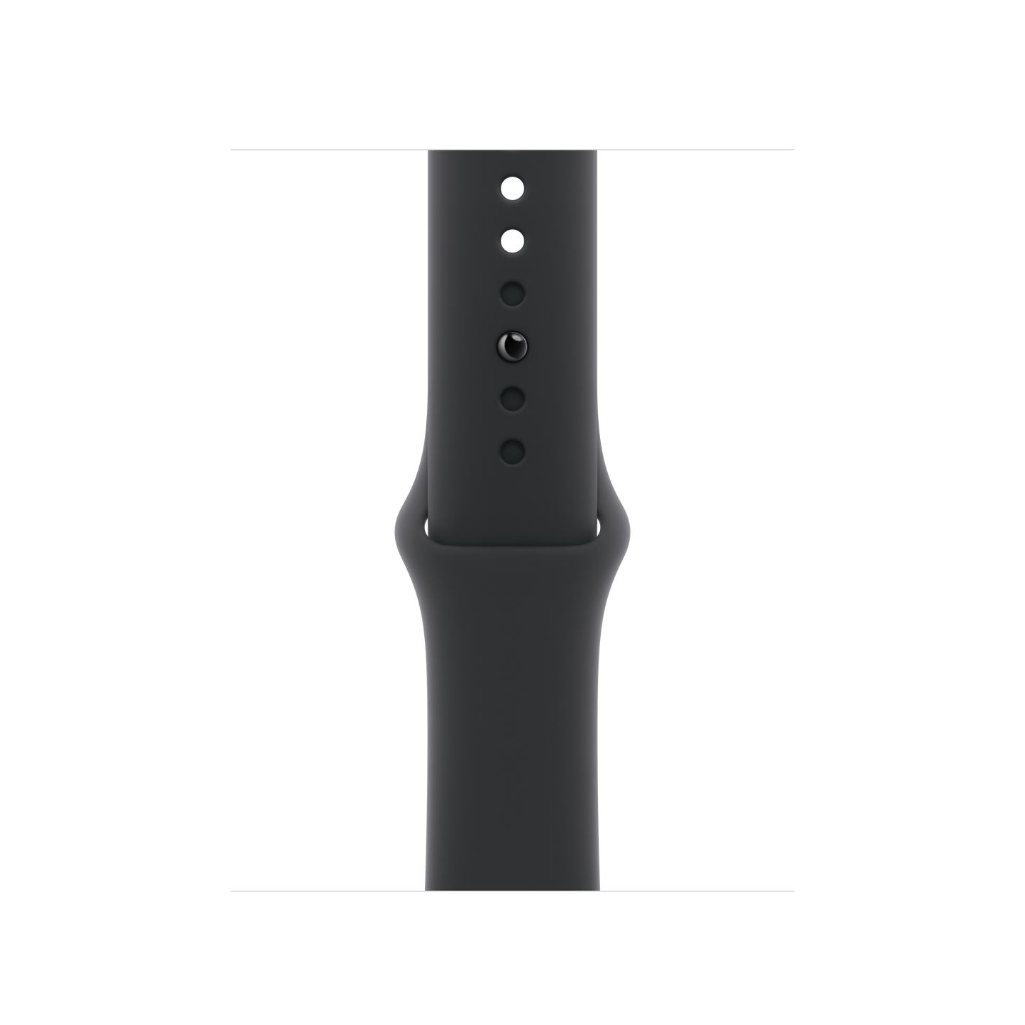 Correa deportiva negra para caja de 42 mm - S/M