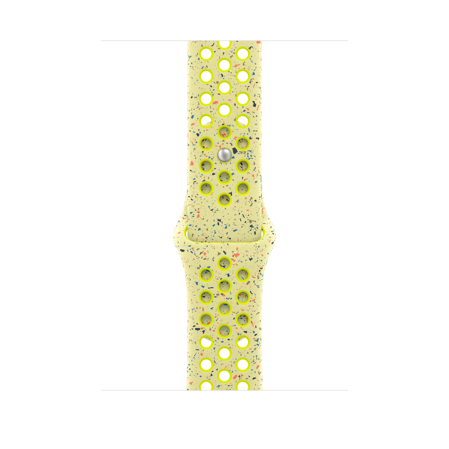 Correa deportiva Nike color Volt Splash para caja de 46 mm - S/M