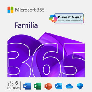MICROSOFT 365 FAMILIA | SUSCRIPCIÓN 12 MESES | 6 USUARIOS