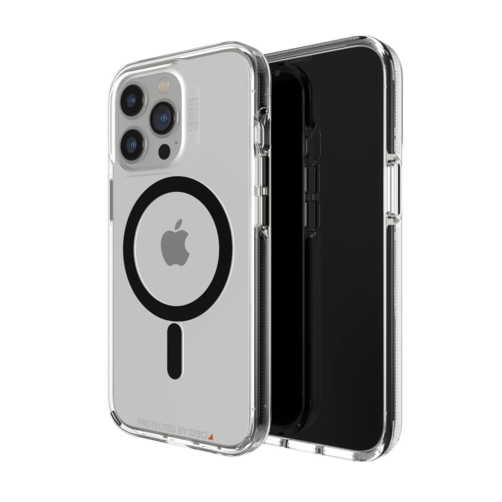 Case GEAR4 Santa Cruz Snap con Magsafe para iPhone 13 Pro - Transparente/Negro