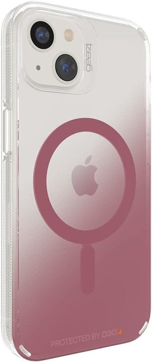 Case GEAR4 MILAN SNAP con MagSafe Para iPhone 13 - Transparente/rosa