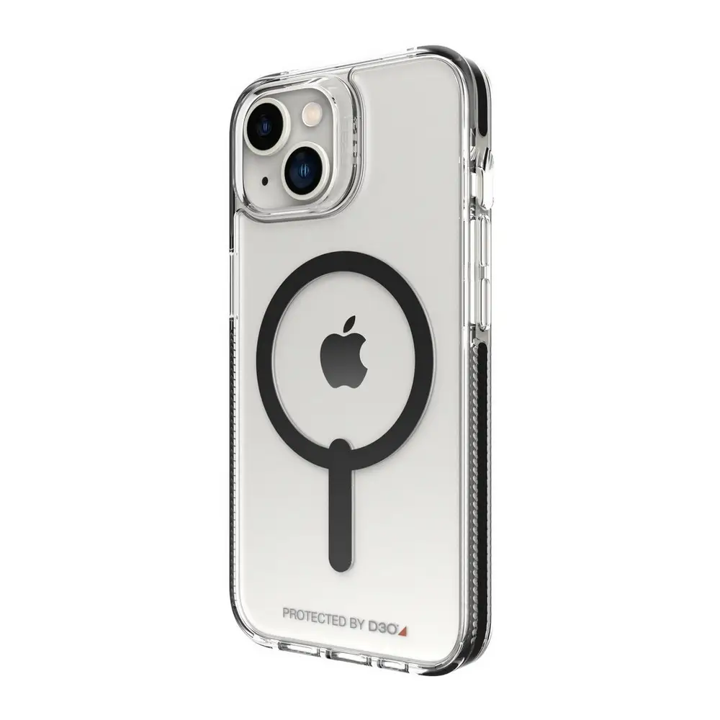 Case GEAR4 Santa Cruz Snap con Magsafe para iPhone 14 - Transparente/Negro