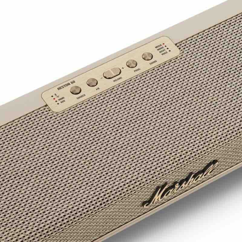 BARRA DE SONIDO MARSHALL HESTON 60 WIFI BLUETOOTH CREAM