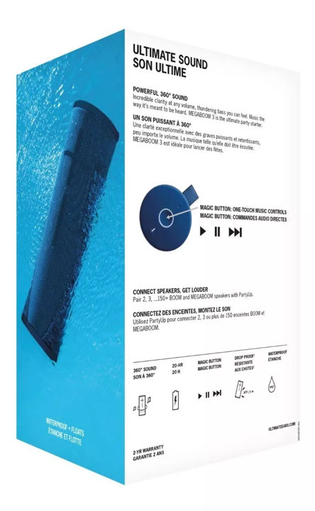 Bocina Logitech Ultimate Ears Megaboom3 BT Azul | Mac Store Bocina Logitech Ultimate Ears Megaboom3 BT Azul | Mac Store