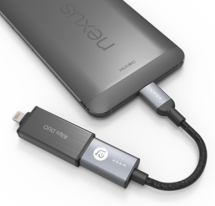 Adaptador Adam Elements CASA F13 USB-C a USB-A - Gris