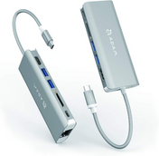 Multipuerto Adam Elements HUB A01 6 EN 1 USB-C - Plata