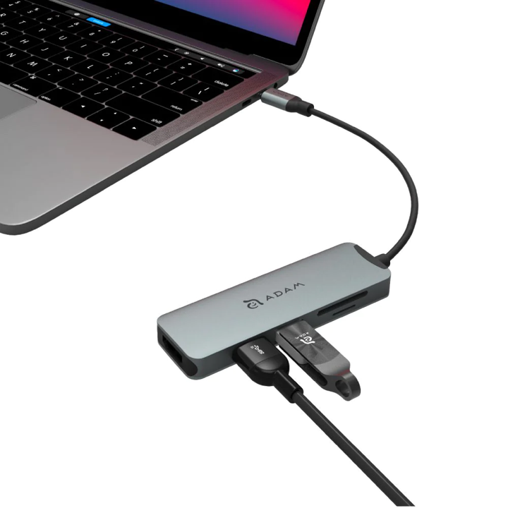 Multipuerto Adam Elements casa HUB A05 5en1 USB-C HUB - Gris espacial