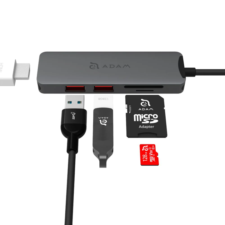 Multipuerto Adam Elements casa HUB A05 5en1 USB-C HUB - Gris espacial