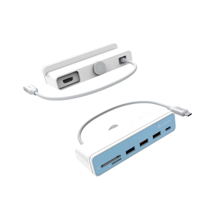 Multipuerto Adam Elements CASA i7 USB-C 7 en 1/iMac M1 - Blanco