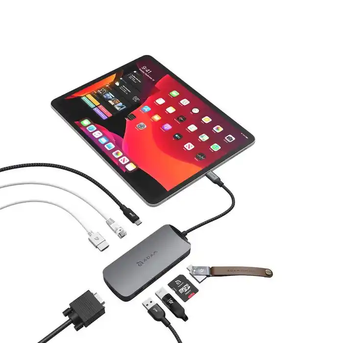 Multipuerto Adam Elements casa HUB 10 en 1 USB-C 3.1 HUB - Gris espacial