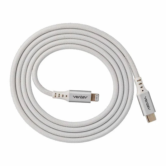 Cable de Aleación VENTEV Chargesyn USB-C a Lightning - Blanco