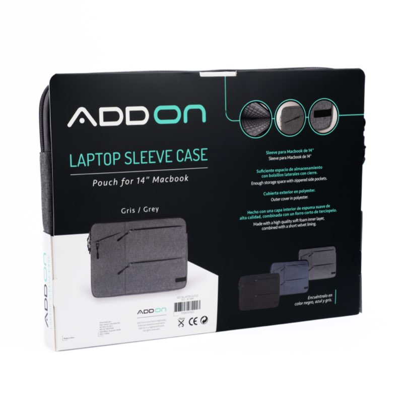 FUNDA ADD ON PARA MACBOOK PRO/AIR 13/14 INCH - GREY