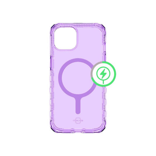 Case ITSKINS SUPREME MAGCLEAR Para iPhone 14 Plus - Morado