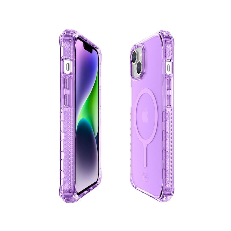 Case ITSKINS SUPREME MAGCLEAR Para iPhone 14 Pro - Purpura