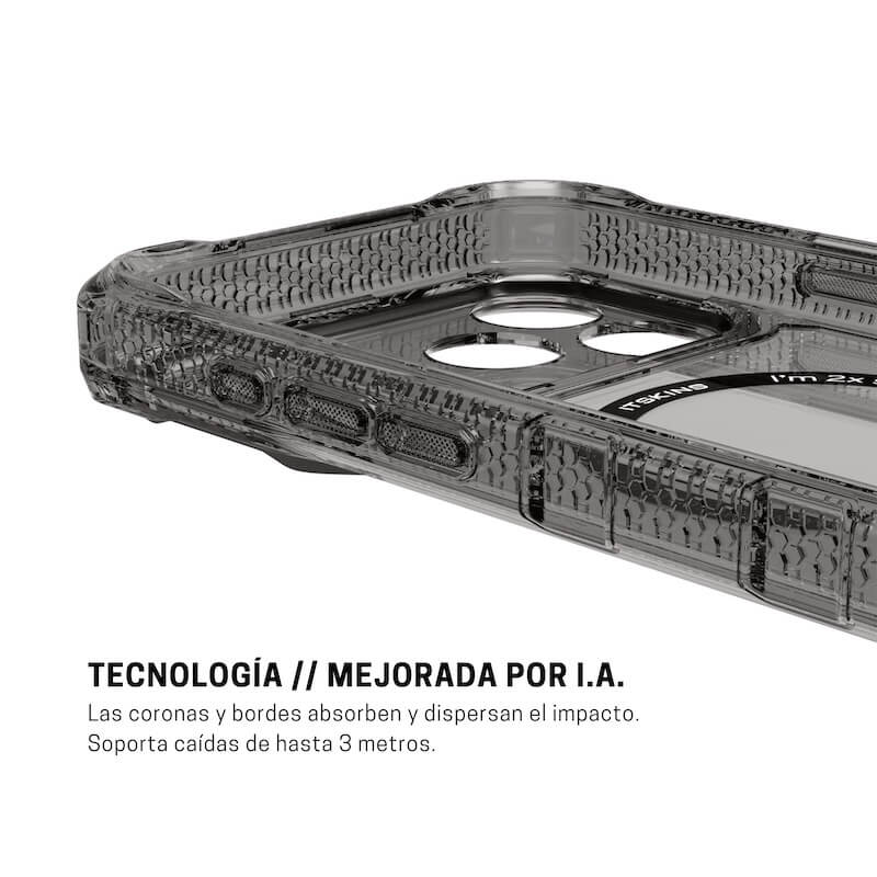 CASE ITSKINS SUPREME R CLEAR MAGSAFE IPHONE 17 PRO MAX GRAPHITE