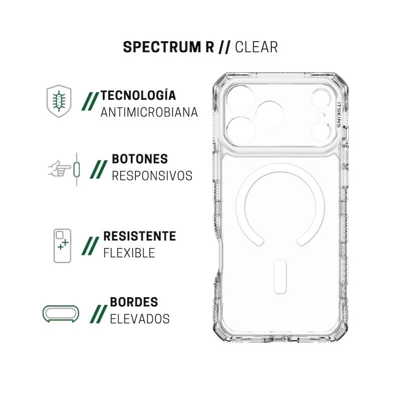 CASE ITSKINS SUPREMER CLEAR MAGSAFE IPHONE 17 PRO MAX CLEARWHITE