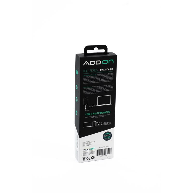 CABLE DE CARGA ADD ON USBC/USBC 2M - WHITE