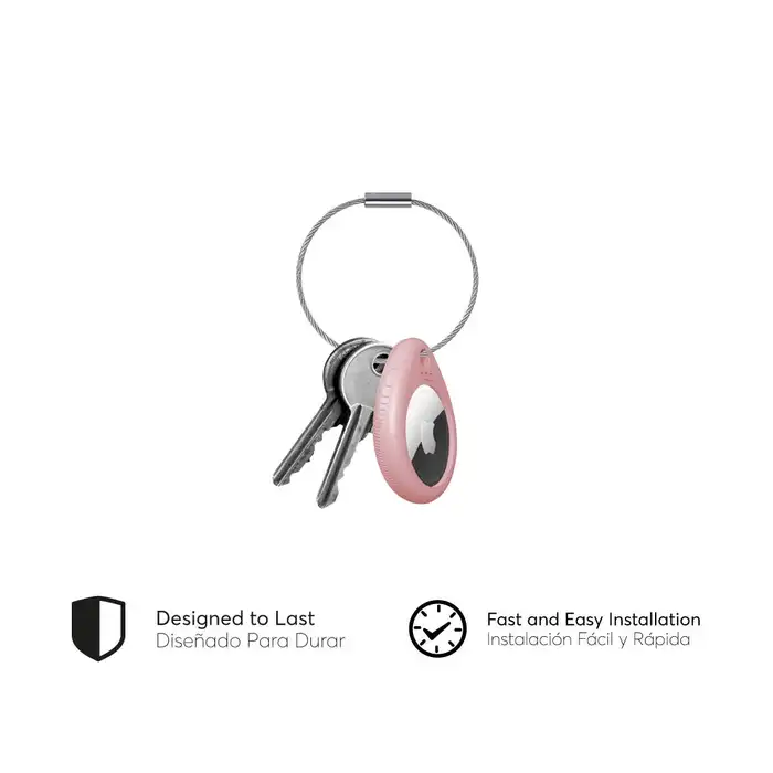 Llavero NCO RINGTAG GRIP 3M Para AirTag - Oro Rosa