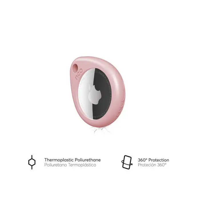 Llavero NCO RINGTAG GRIP 3M Para AirTag - Oro Rosa