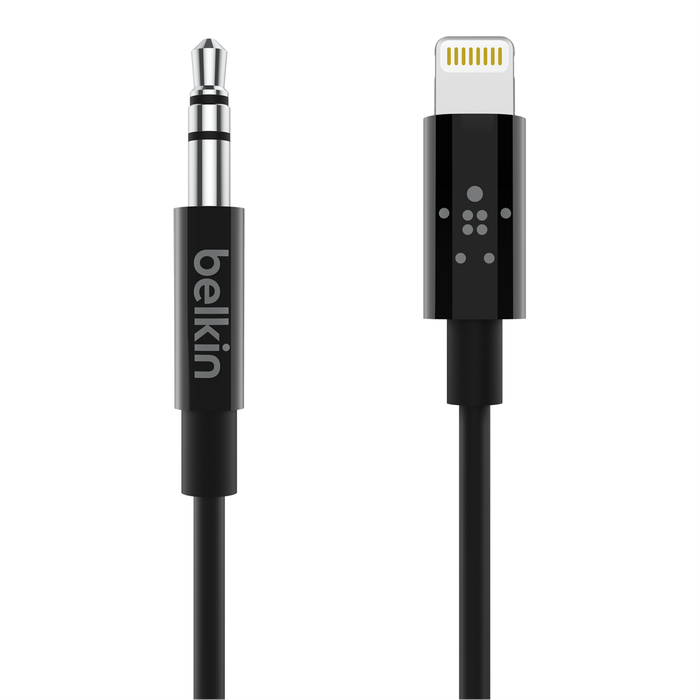 Cable Belkin Lightning Auxiliar - Negro