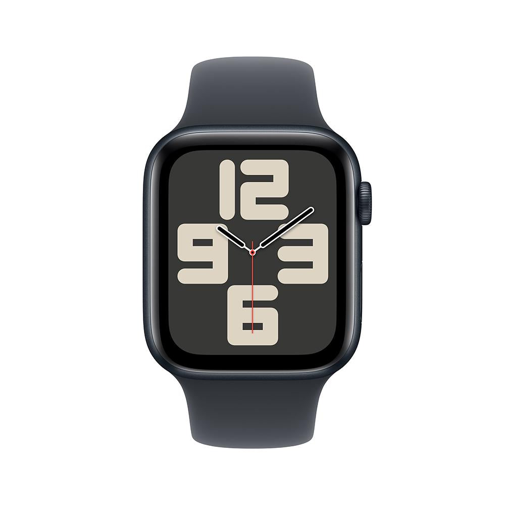 Apple Watch SE GPS • Caja de aluminio color medianoche de 44 mm • Correa deportiva color medianoche - S/M