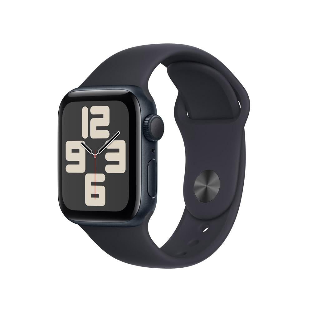 Apple Watch SE GPS • Caja de aluminio color medianoche de 40 mm • Correa deportiva color medianoche - M/L
