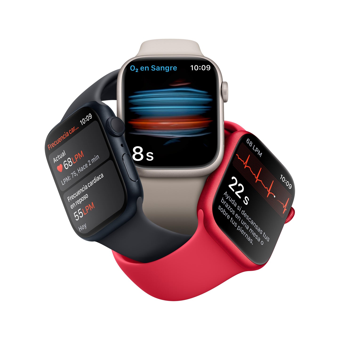 Apple Watch Series 8 (GPS) - Caja de aluminio (PRODUCT)RED de 45 mm - Correa deportiva (PRODUCT)RED - Talla única