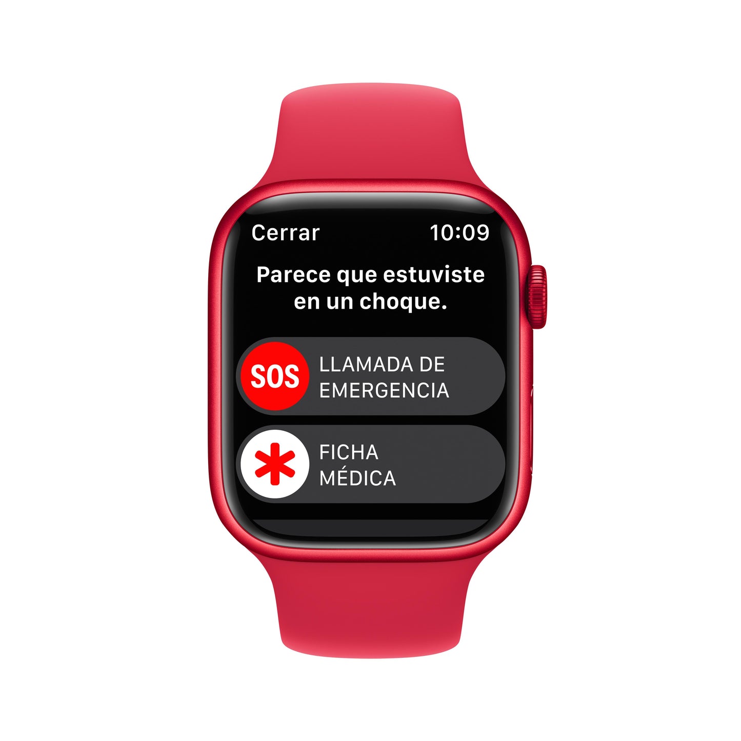 Apple Watch Series 8 (GPS) - Caja de aluminio (PRODUCT)RED de 45 mm - Correa deportiva (PRODUCT)RED - Talla única