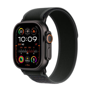 Apple Watch Ultra 2 GPS + Cellular • Caja de titanio negro de 49 mm • Correa Trail negra - M/L