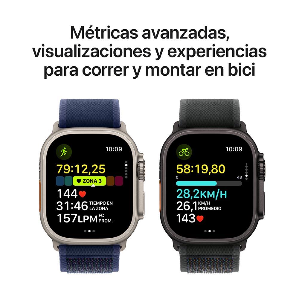 Apple Watch Ultra 2 GPS + Cellular • Caja de titanio natural de 49 mm • Correa estilo milanés de titanio natural - Grande