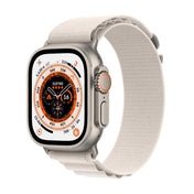 Apple Watch Ultra (GPS + Cellular) - Caja de titanio de 49 mm - Correa Loop Alpine blanco estrella - Talla S