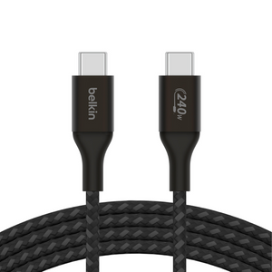 CABLE DE CARGA BELKIN BOOSTCHARGE USBC/USBC 240W 2M BLACK