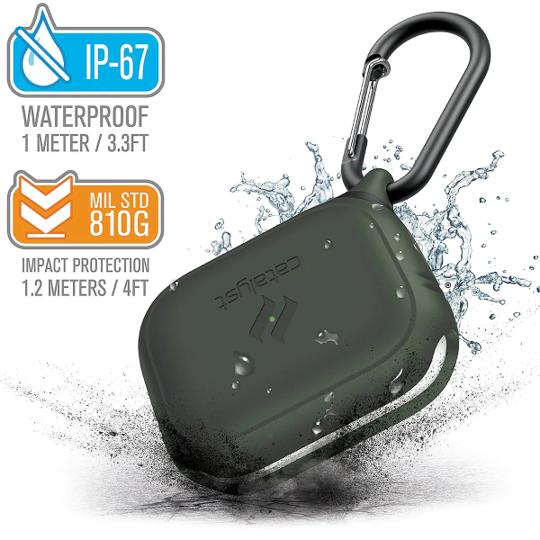 Case CATALYST WATERPROOF Para AirPods Pro - Verde Militar