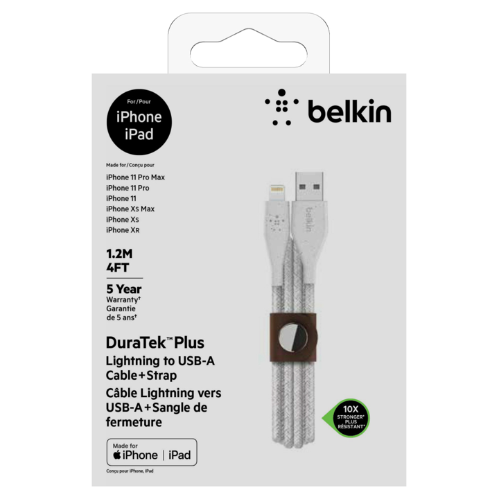 BK DURATEK PL LIGHT  USB CABLE 1.20M-WT