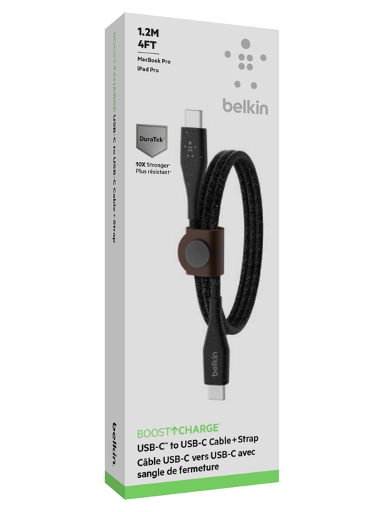 Belkin Boost Charge Cable Trenzado Carga Rápida USB-C a Lightning 2m Blanco