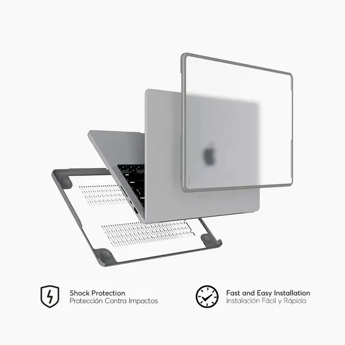 Carcasa Rigida NCO SHOCK Para MacBook Air M1 - Transparente