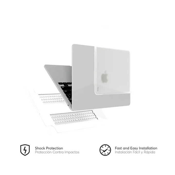 Carcasa Rígida NCO Shock para Macbook Air M2 de 13.6¨ - Transparente