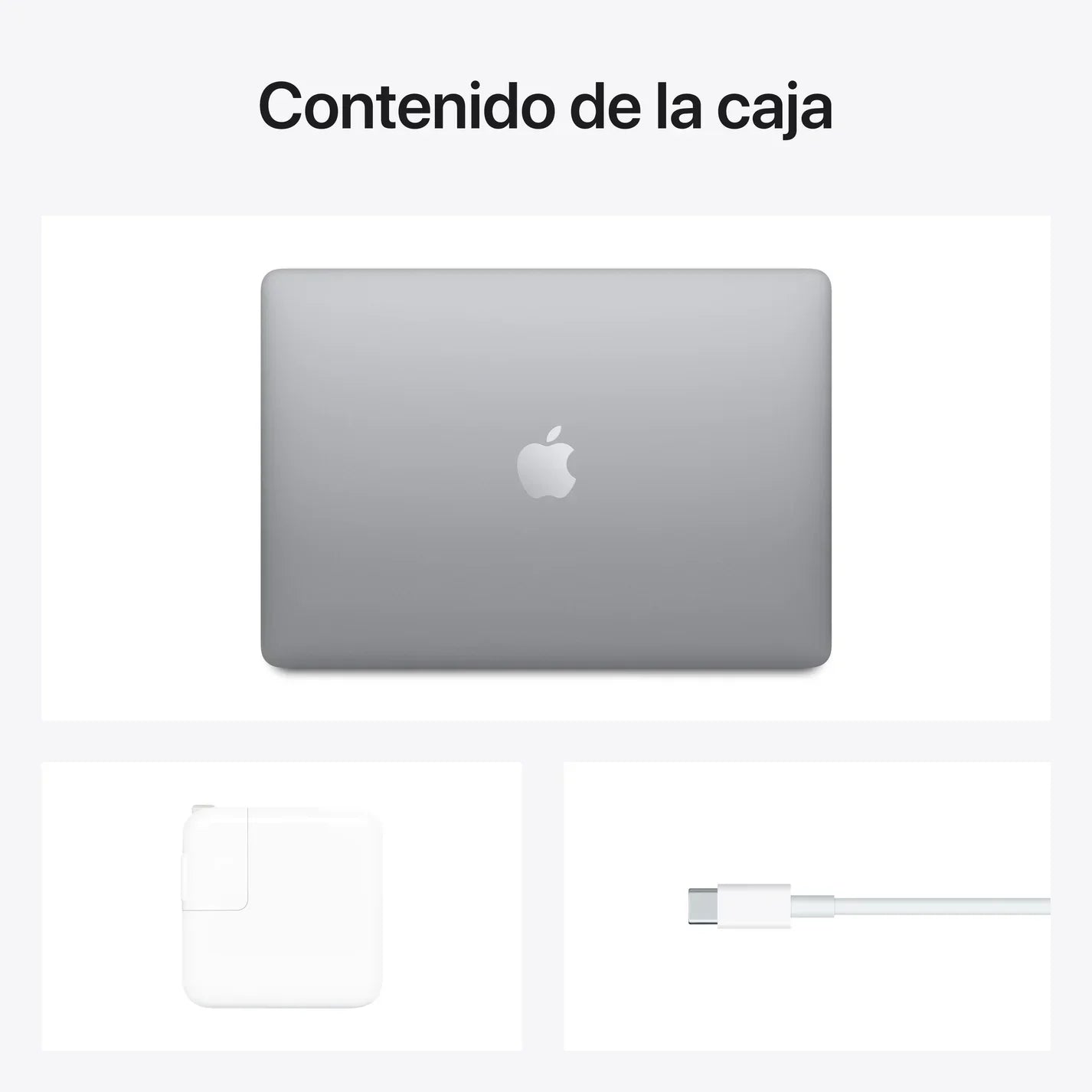 MacBook Air de 13 pulgadas Chip M1 de Apple con CPU de ocho núcleos y GPU de siete núcleos 8GB Gris espacial 256 GB