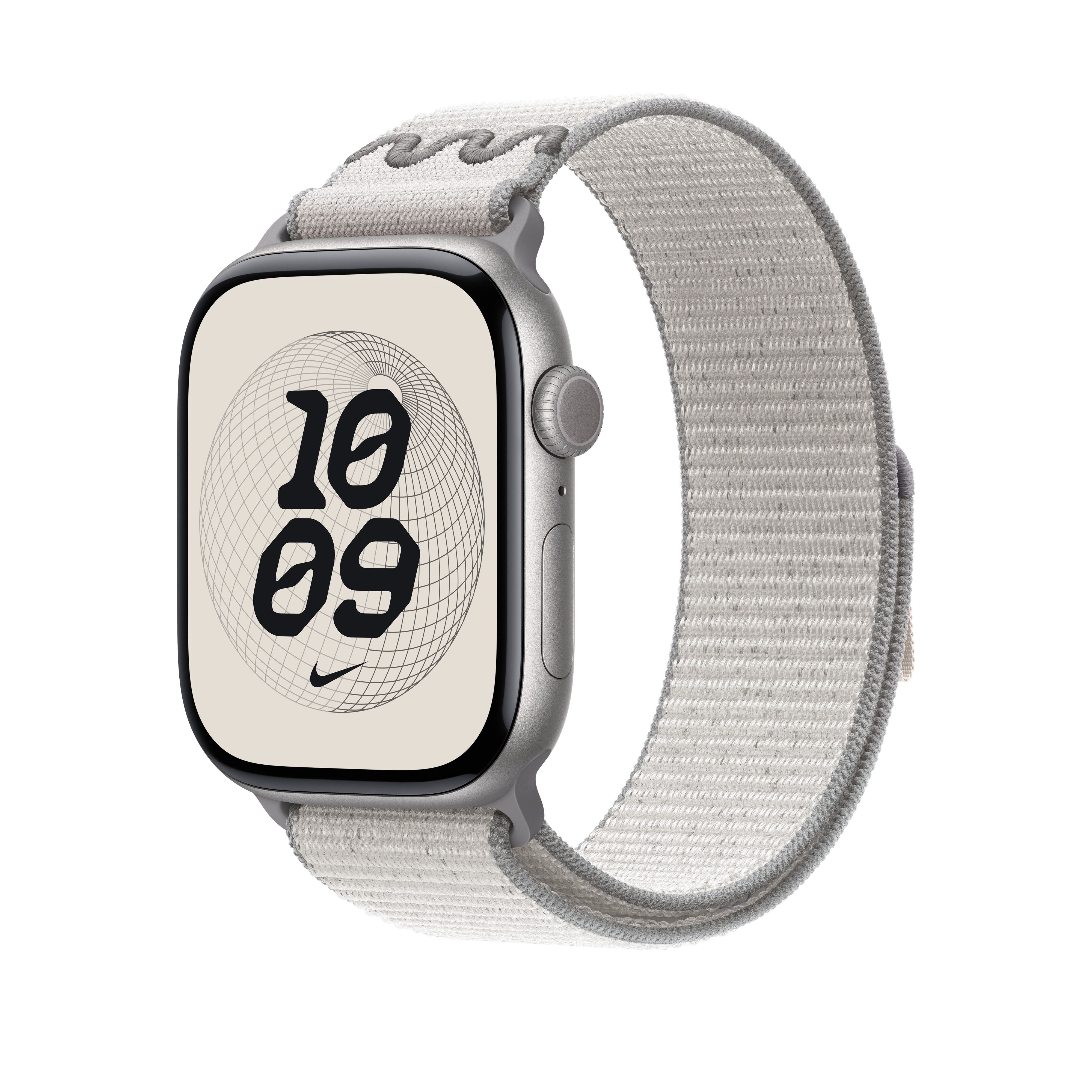 Correa loop deportiva Nike gris sutil para caja de 46 mm