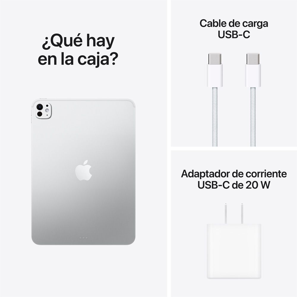iPad Pro de 11 pulgadas Wi-Fi 2 TB Vidrio estándar - Color plata (M5)