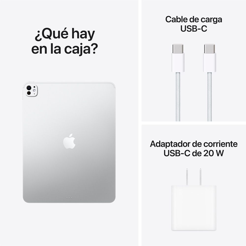 iPad Pro de 13 pulgadas Wi-Fi 256 GB Vidrio estándar - Color plata (M5